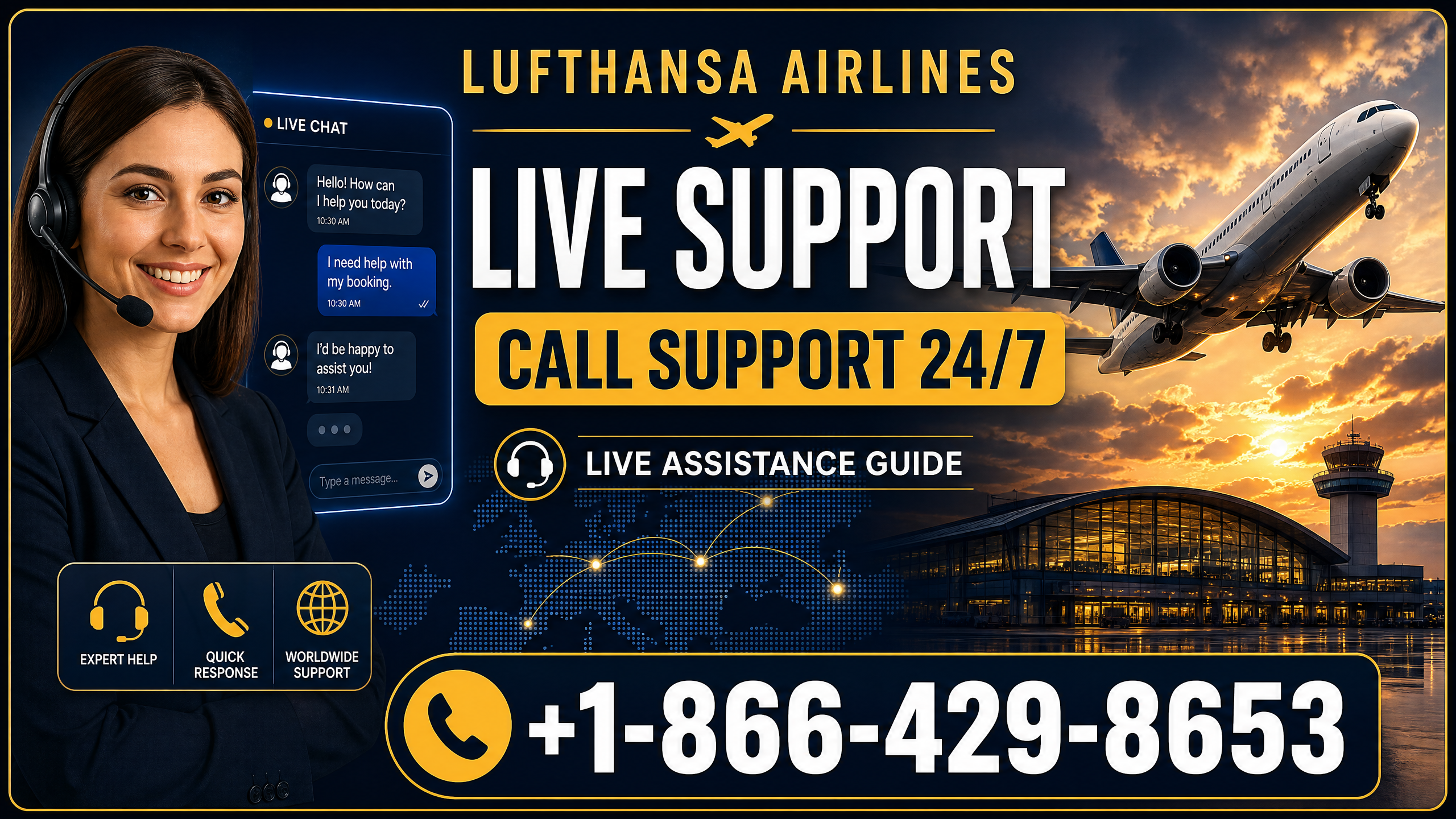 Lufthansa Airlines Official Customer }Service Live 24 hour | Full 24-7 Assistance Support Guide - YouTube